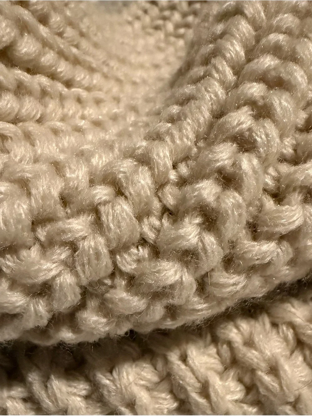 west loop Cozy Knit Infinity Scarf in Beige
